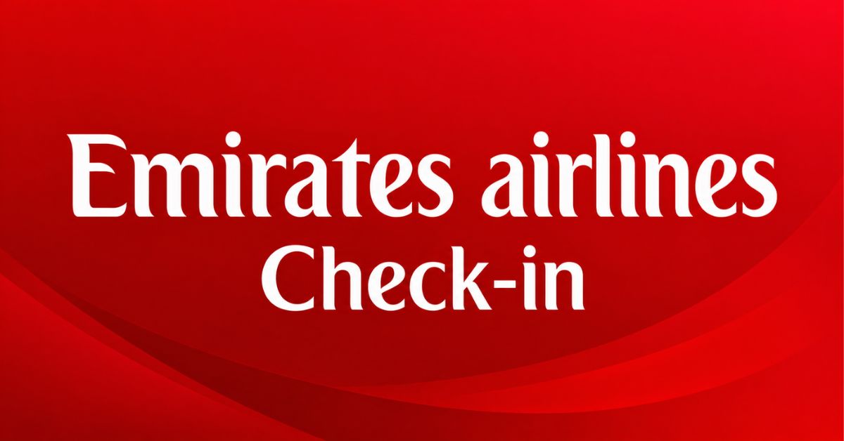 How long before you can check in on an Emirates flight?